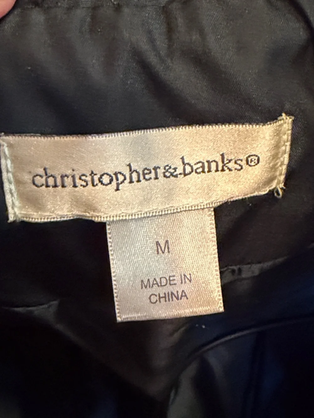 🍀🍀🍀BOGOHO 🍀🍀🍀Christopher & Banks Quilted Zip Front Vest -Medium - Picture 5 of 11